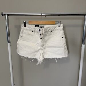 RVCA Women's White Jean Shorts